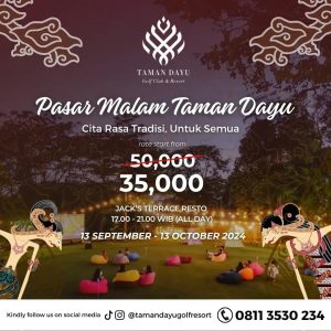 Taman Dayu Golf Resort Pandaan - Pasar Malam